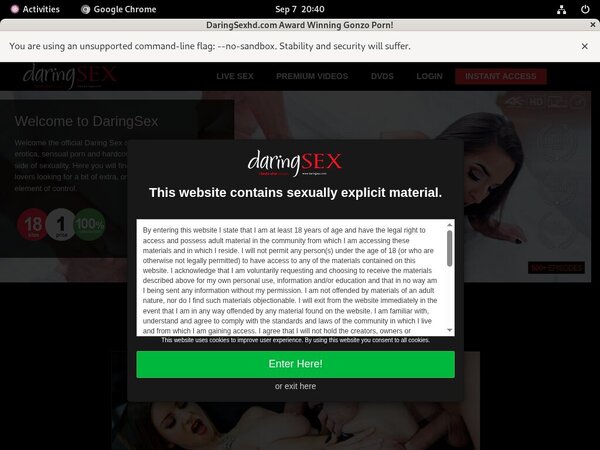 Accounts For Daringsexhd.com