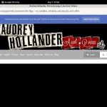 Audrey Hollander Updates