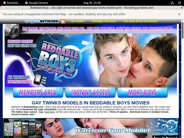 Beddable Boys Free Full
