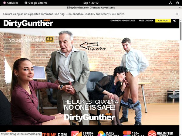 Dirty Gunther Free Accounts