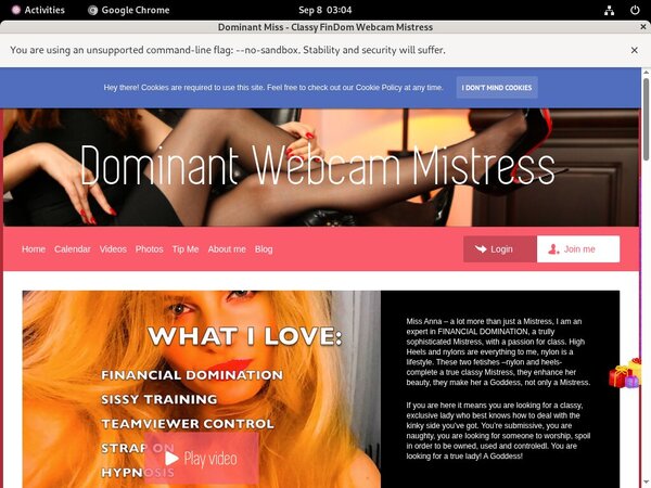 Dominant Miss - Classy FinDom Webcam Mistress Discount 70% Off