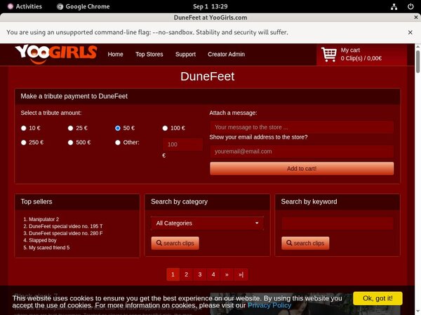 Dunefeet Login Ids