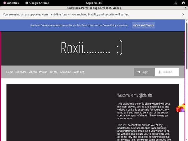 Free FoxxyRoxii Account Discount