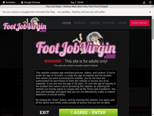 Free Working Foot Job Virgin Account