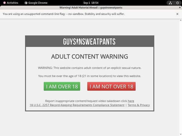 Free Working Guysinsweatpants.com Accounts