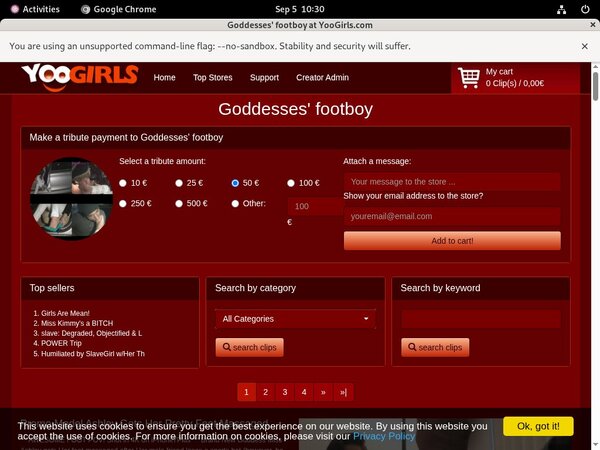 Goddesses Footboy Org