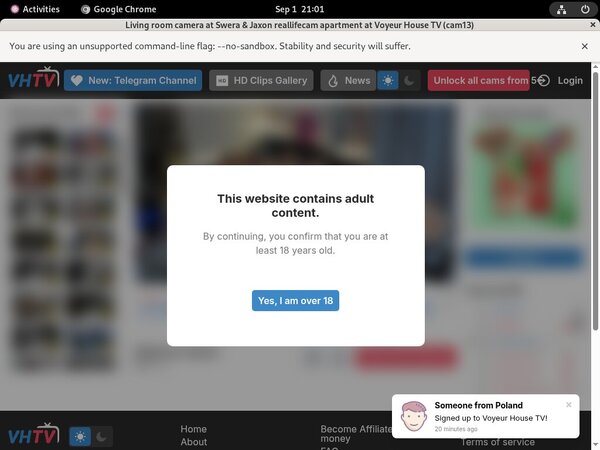 How To Get A Free Voyeurhouse Account