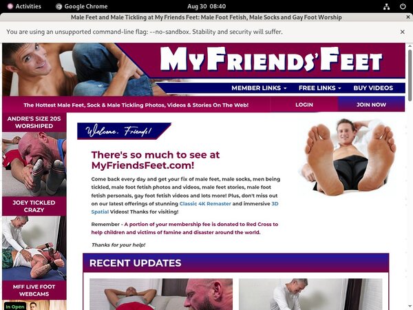 Myfriendsfeet.com Sock Fetish