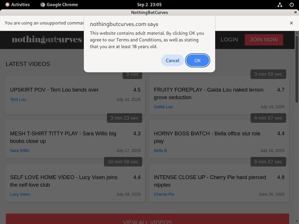 Nothingbutcurves.com Trial Account