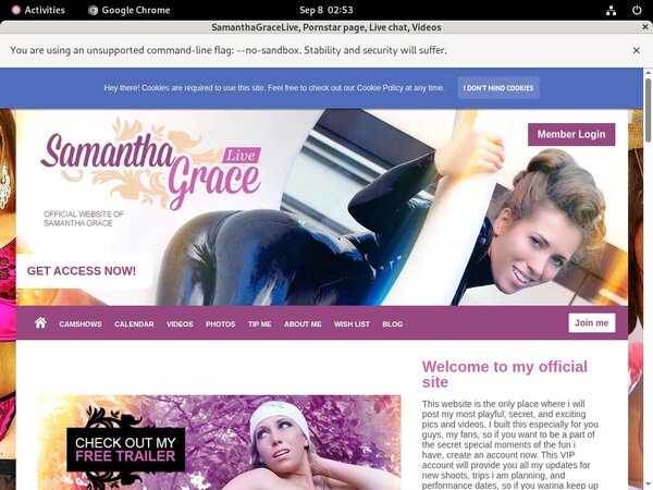SamanthaGraceLive Free Trial Option