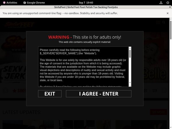 Sinful Feet Join With SMS Sinful Feet Join With SMS