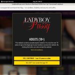 Working Ladyboypussy.com Login