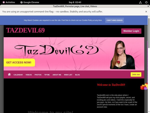 Www Tazdevil69.modelcentro.com