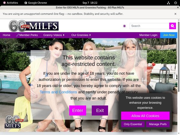Join 60 Plus MILFs For Free