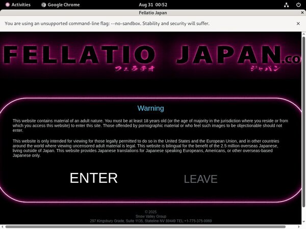 Login To Fellatio Japan For Free
